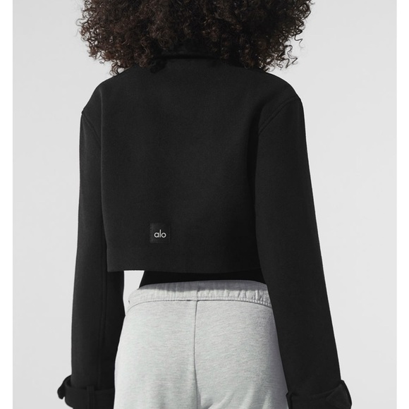 ALO - Wool Cropped Metro Trench - Picture 2 of 5